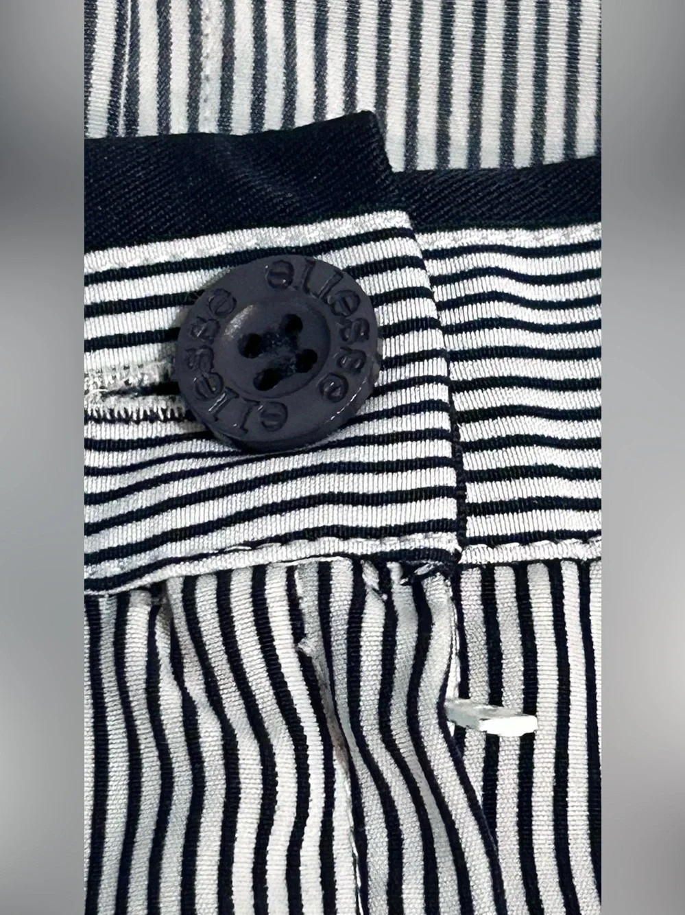 Vintage Ellesse Pleated Tennis Skirt Y2K Striped Pixel Gradient Hem Sz 12